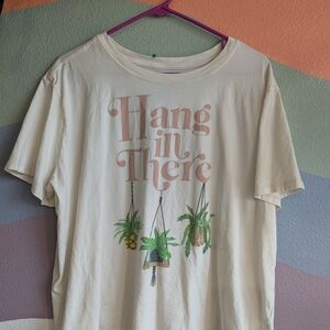 Mighty Fine Cream 'Hang in There' Plant Tee